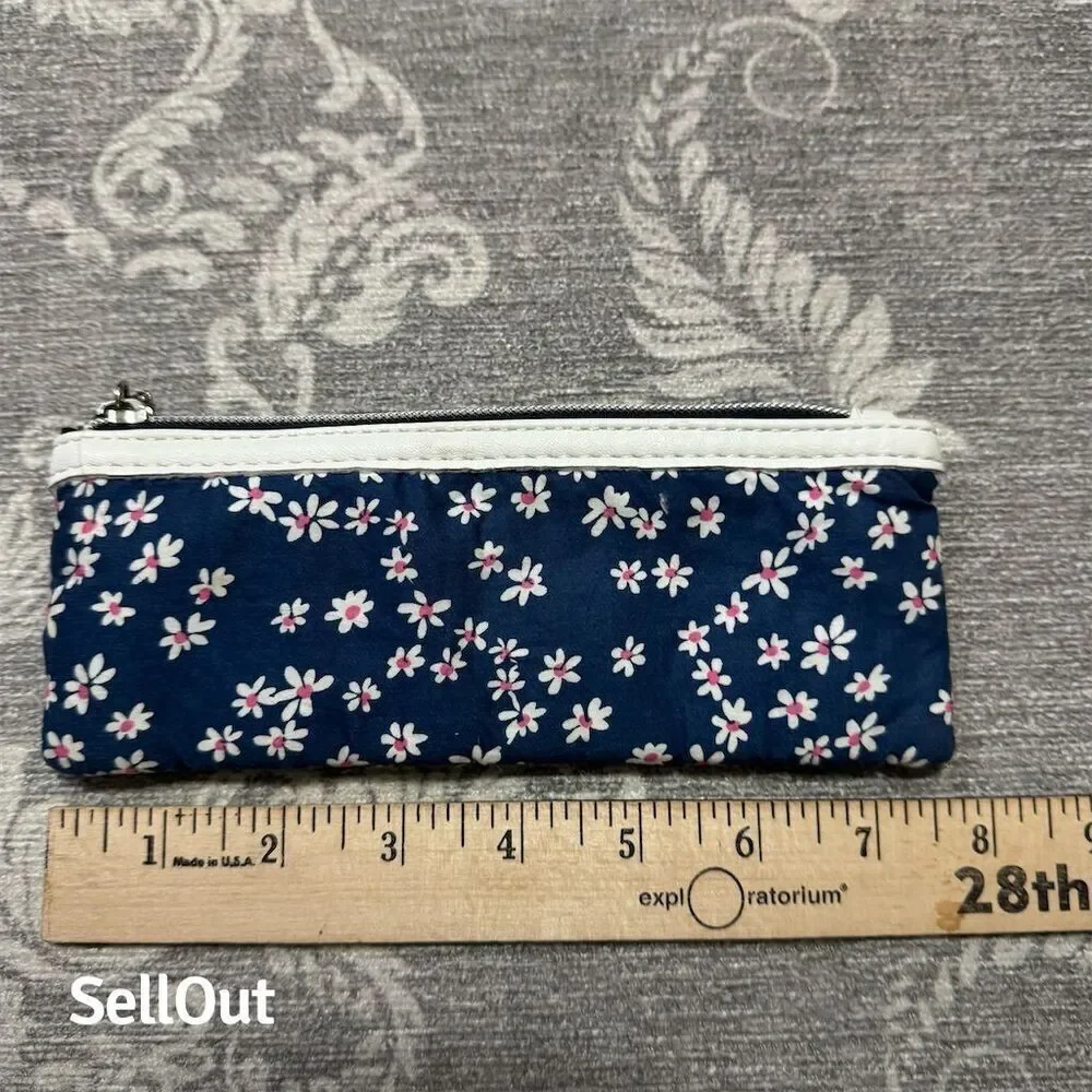 Manòu Floral Zipper Pencil Case Multi-Color Elegant Design